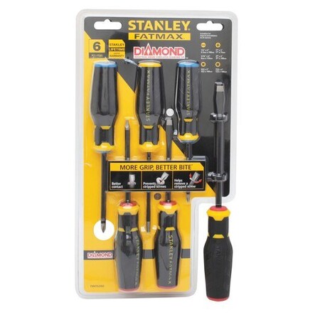 Stanley STANLEY(R) FATMAX(R) Simulated Diamond Tip 6 pc Screwdriver Set FMHT62060